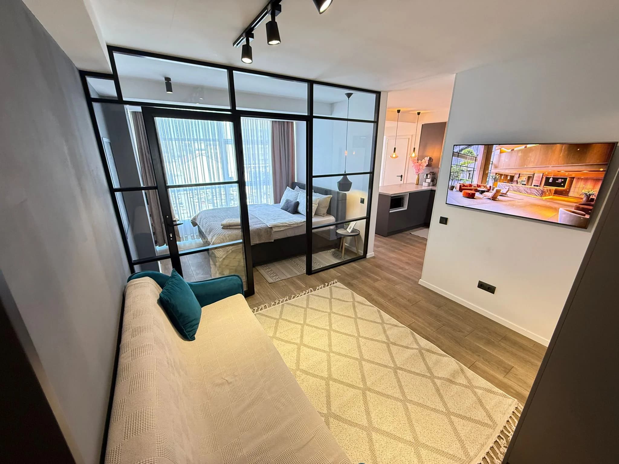 ONE New with Balcony in Center Chisinau